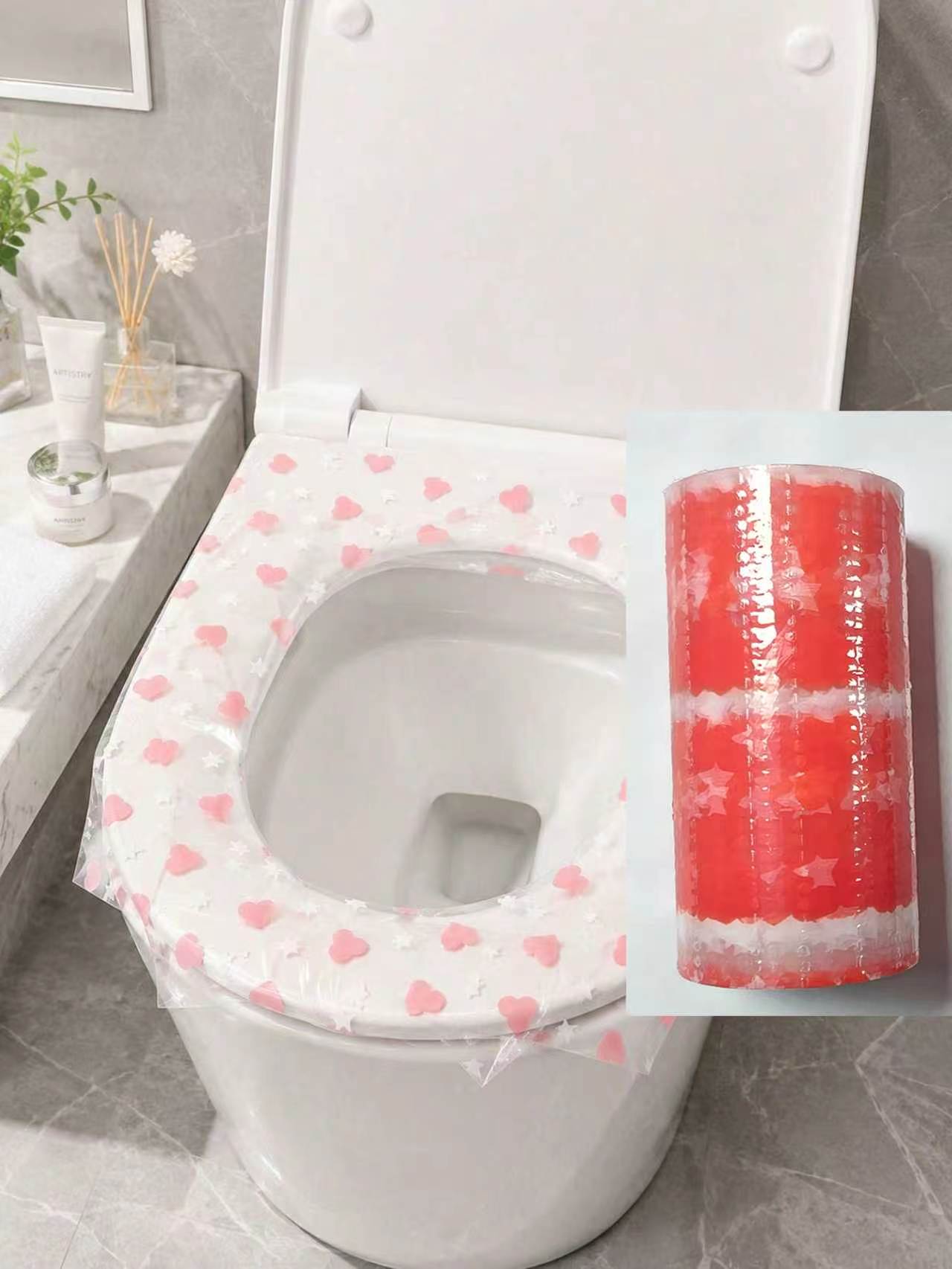 Home Bathroom Accessories - 133pcs/roll disposable toilet seat covers, waterproof