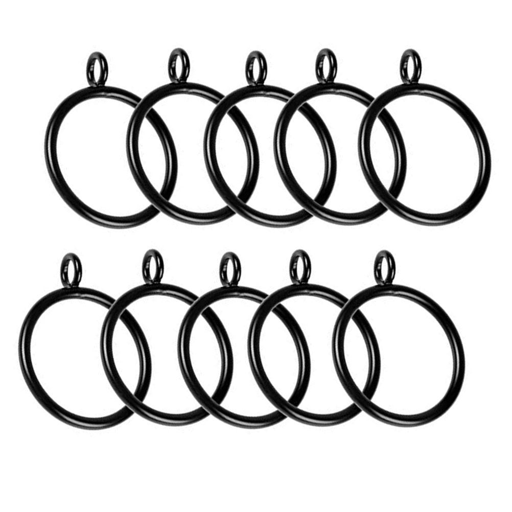 Home Bathroom Accessories - 24Pcs White Curtain Rings 38Mm Premium