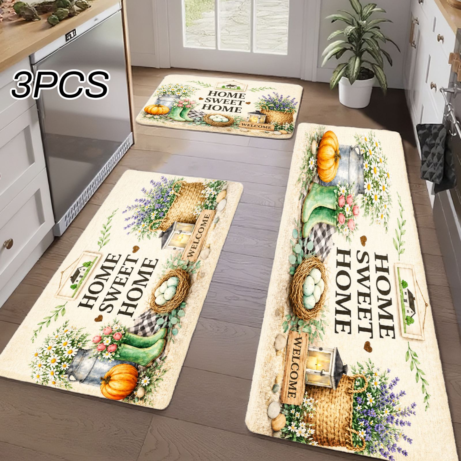 3PC Kitchen Rugs,Home Decorati - огляд і ціна Home Bathroom Scene