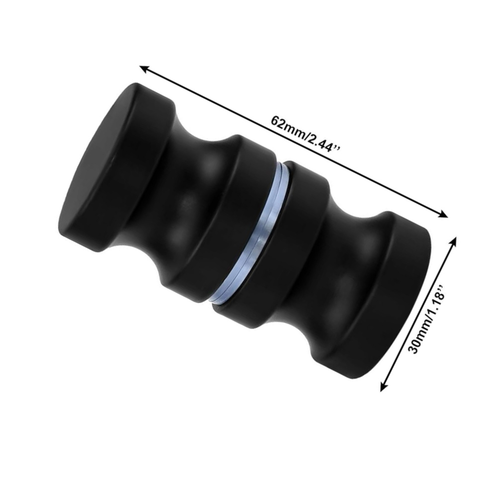 Aluminum Glass Door Knob Black - огляд і ціна Home Bathroom Hardware