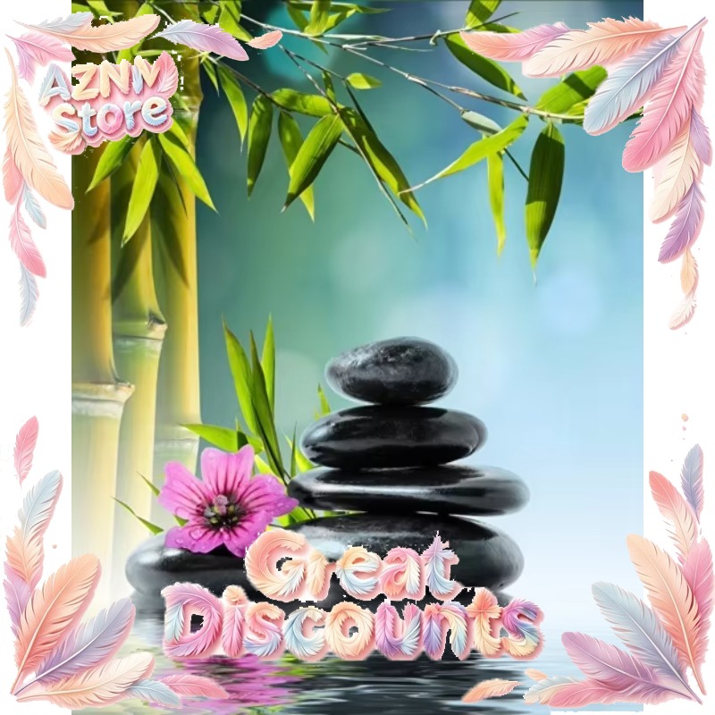 Green Bamboo Zen Stone Canvas  - огляд і ціна Home Bathroom Scene