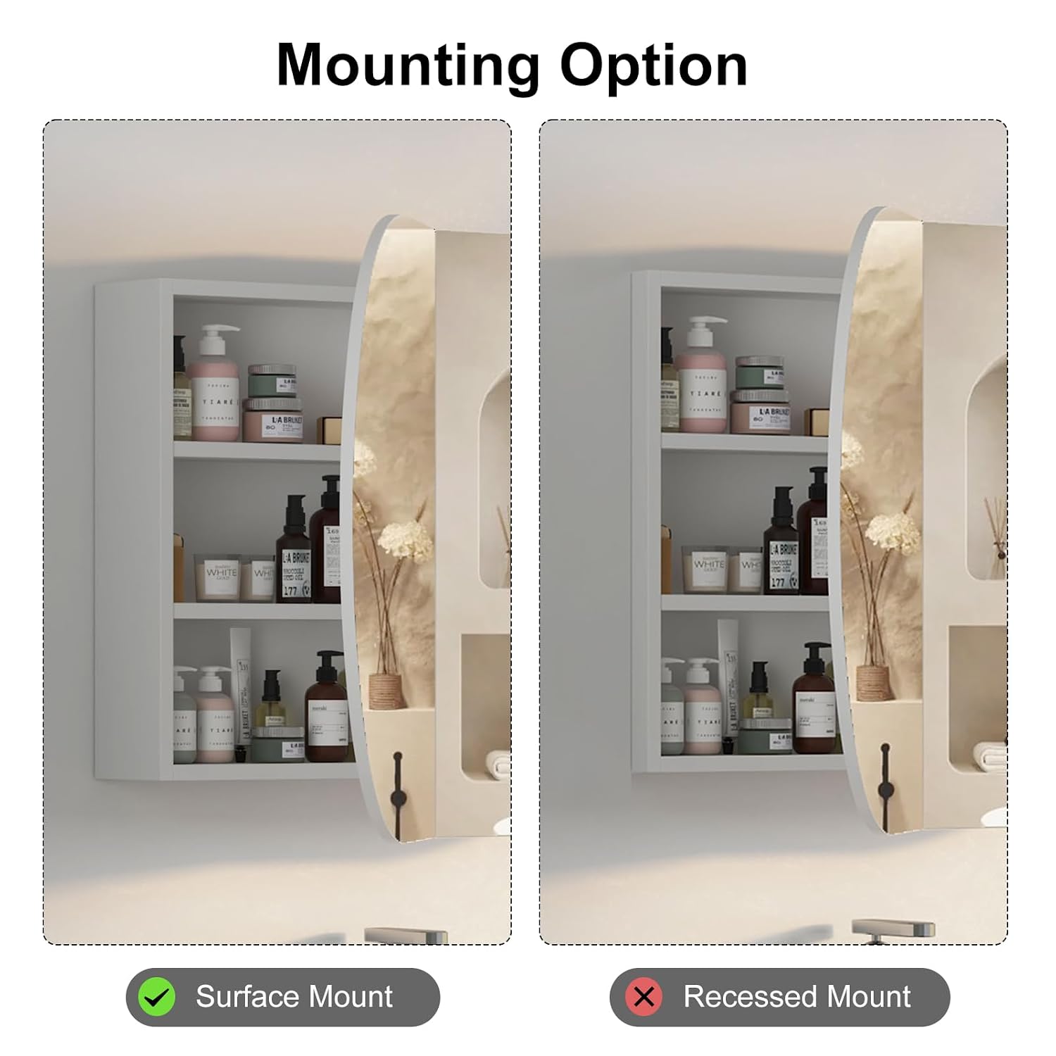 Oval Bathroom Medicine Cabinet - огляд і ціна Bathroom Cabinet Mirror