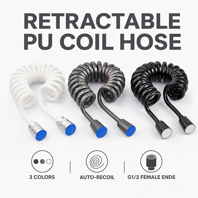 2m Coiled Spring Hose Retracta - огляд і ціна Home Bathroom Plumbing