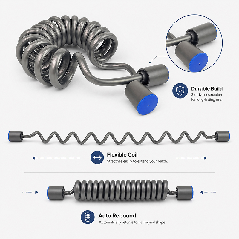 2m Coiled Spring Hose Retracta - огляд і ціна Home Bathroom Plumbing