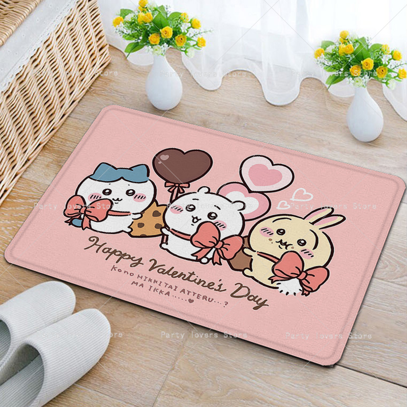 Anime Chiikawas Flannel Carpet - огляд і ціна Home Goods Bathroom Mats