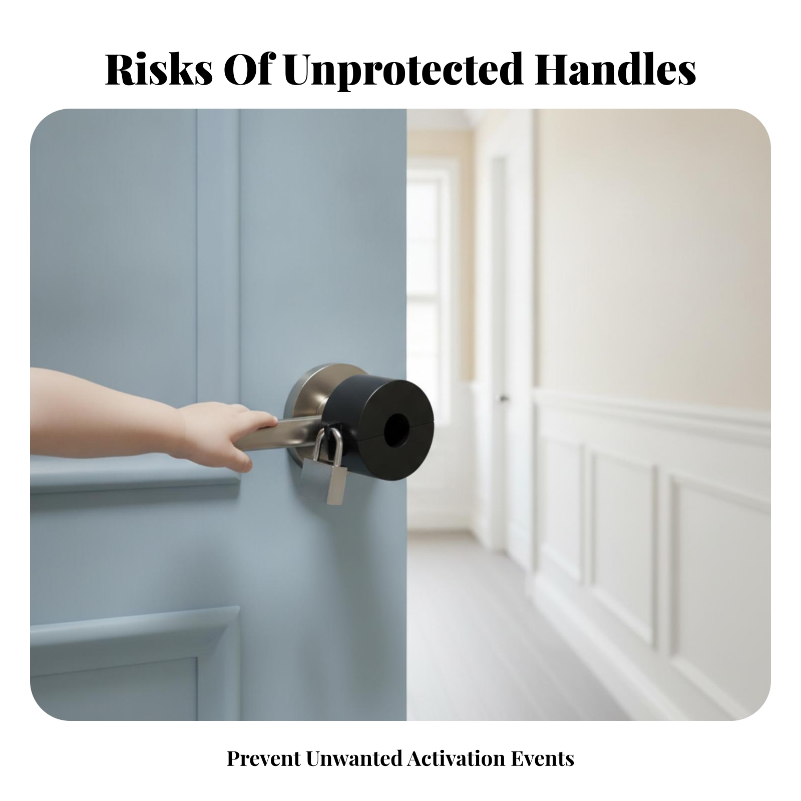 Door Knob Lockout Device Black - огляд і ціна Home Bathroom Hardware