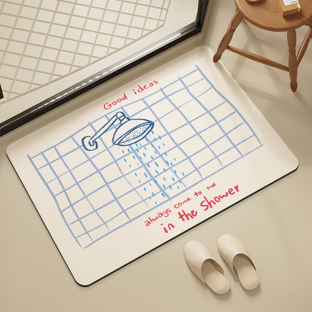 VIKAMA Bathroom Tile Shower Ma - огляд і ціна Home Goods Bathroom Mats