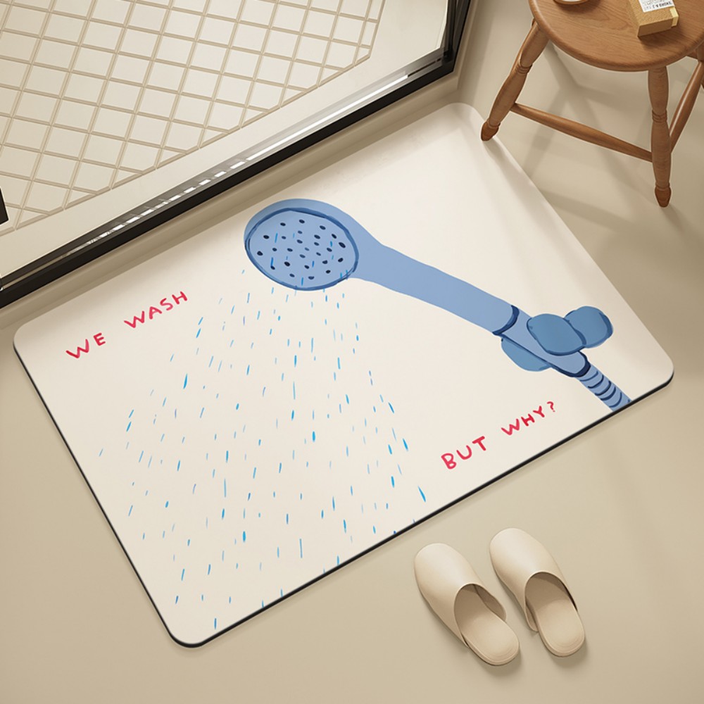 VIKAMA Bathroom Tile Shower Ma - огляд і ціна Home Goods Bathroom Mats