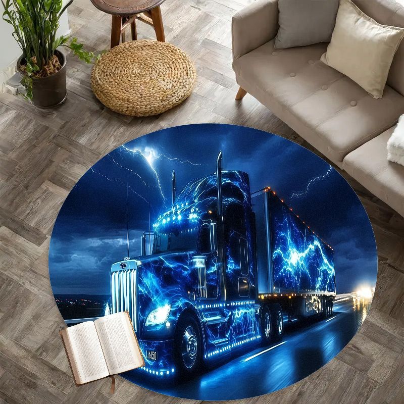 Electric truck night rug flann - огляд і ціна Home Bathroom Scene