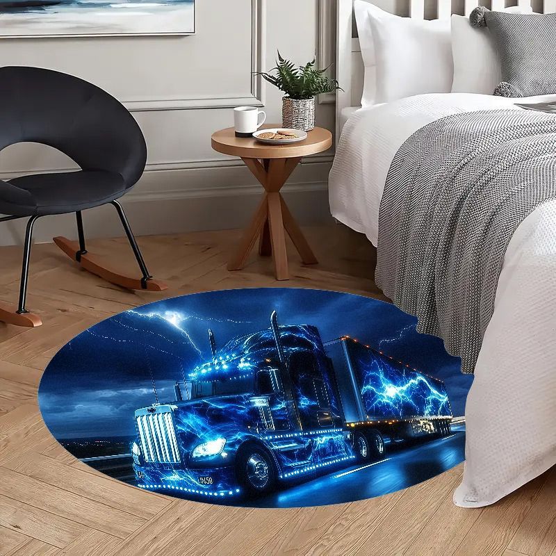 Electric truck night rug flann - огляд і ціна Home Bathroom Scene