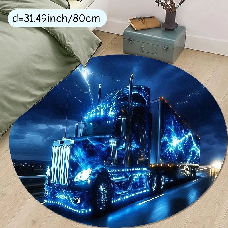 Electric truck night rug flann - огляд і ціна Home Bathroom Scene