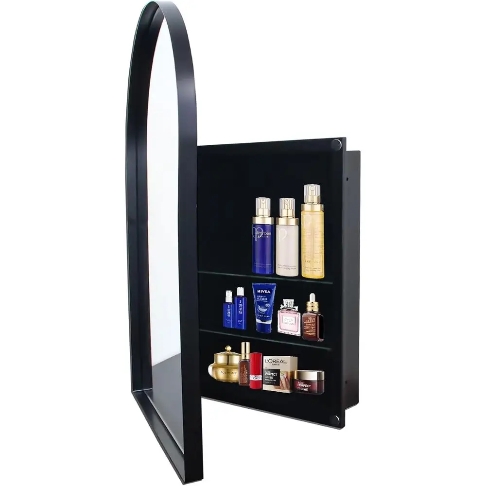 Arched Wall-Mounted Medicine C - огляд і ціна Bathroom Cabinet Mirror