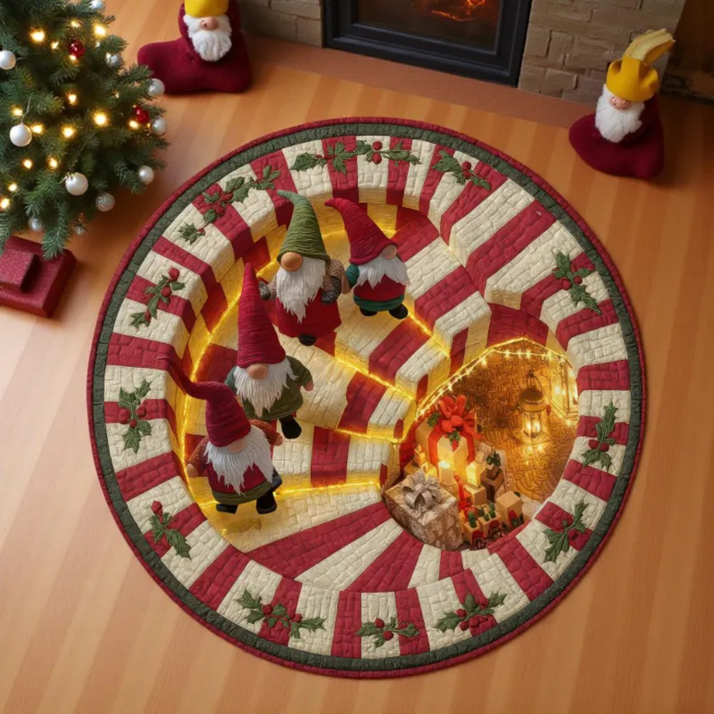 Christmas 3D Illusion Round Ca - огляд і ціна Home Bathroom Scene