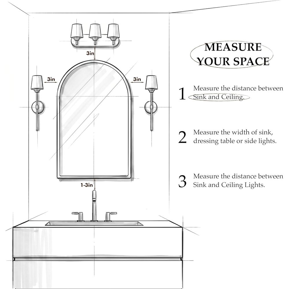 Luxurious Arched Gold Bathroom - огляд і ціна Bathroom Cabinet Mirror