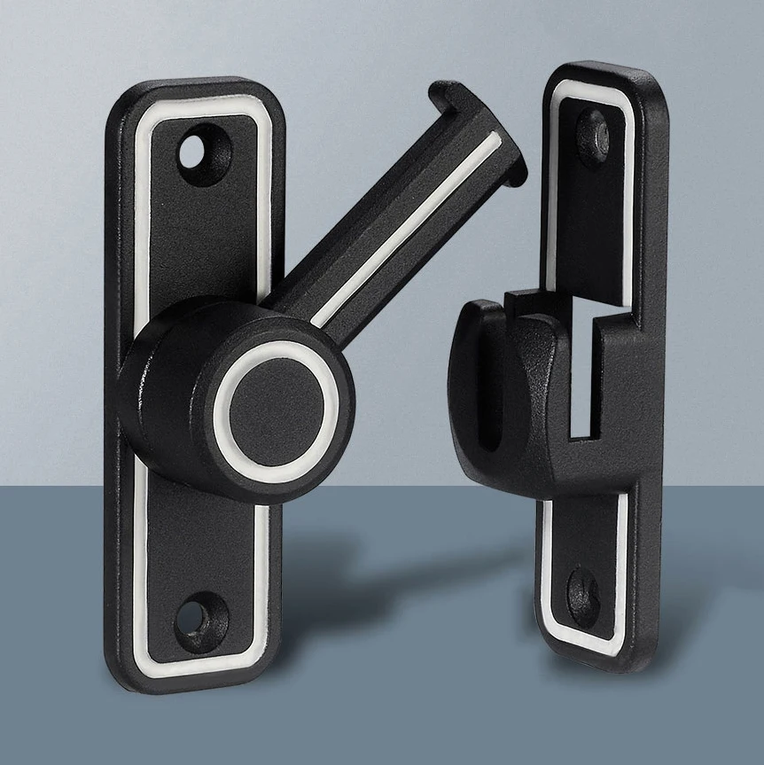 Black Luminous Barn Door Latch - огляд і ціна Home Bathroom Accessories