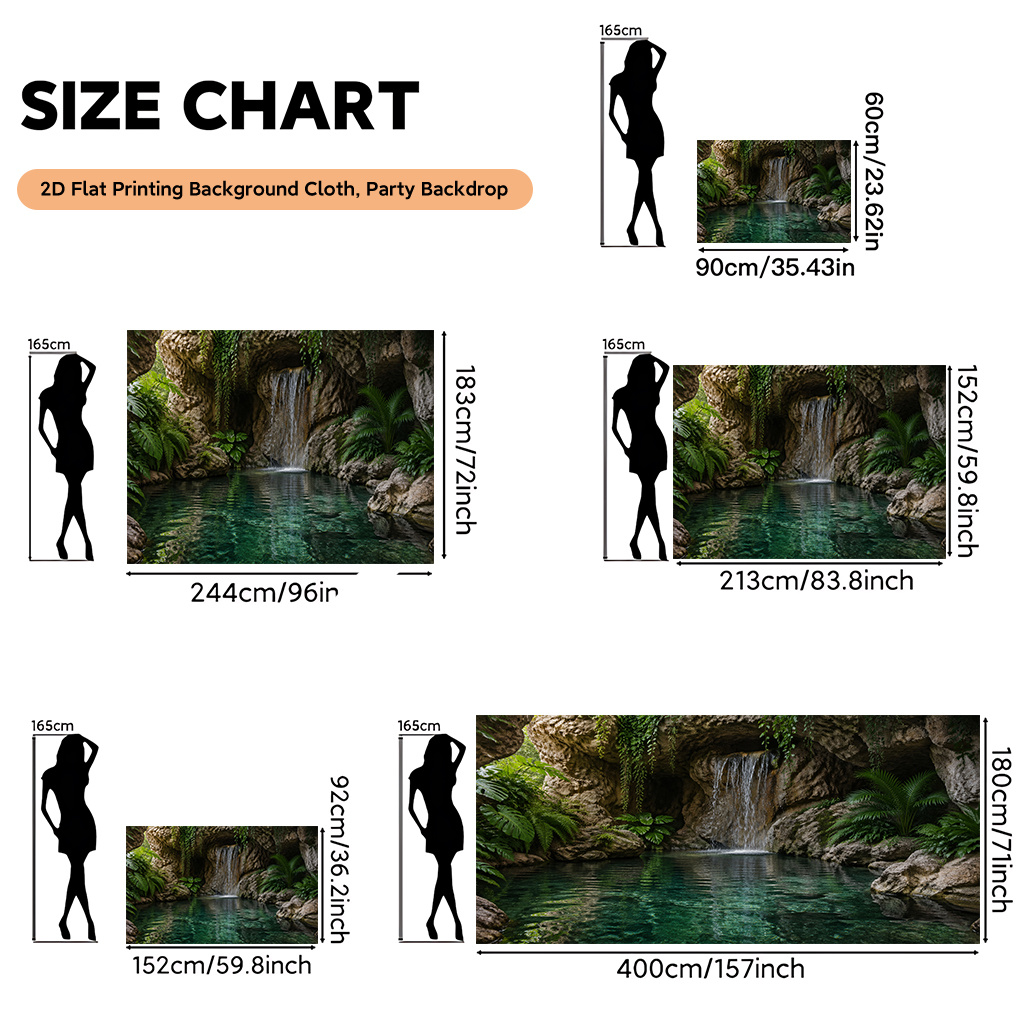 Tropical Waterfall Jungle Tape - огляд і ціна Home Bathroom Scene