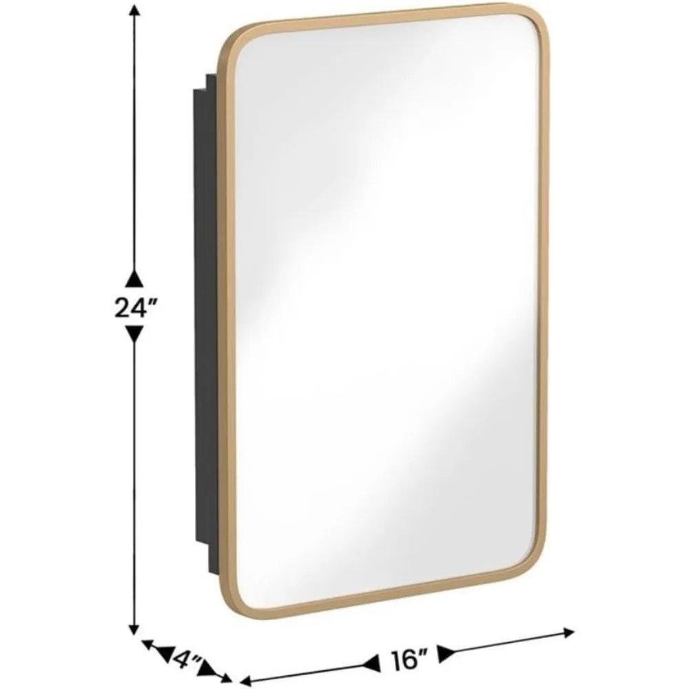 16x24 Recessed Medicine Cabine - огляд і ціна Bathroom Cabinet Mirror